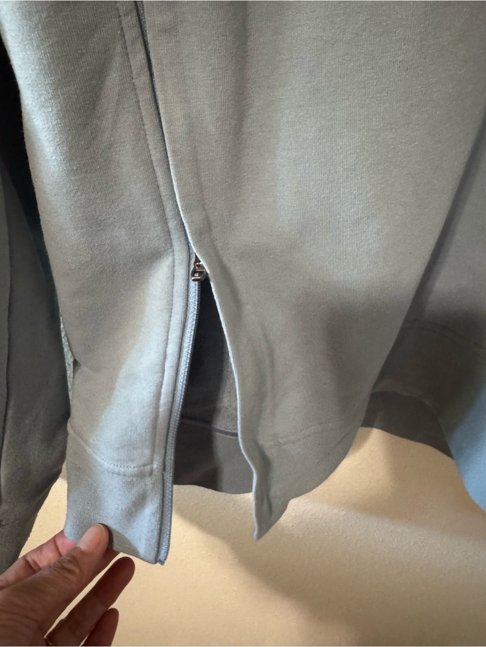 Lululemon City Sweat Crew Pullover Chambray Blue Size Zipper Athleisure-Large - Picture 7 of 10